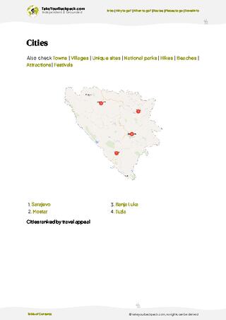 example page 6 from our offline Travel Guide for Bosnia and Herzegovina